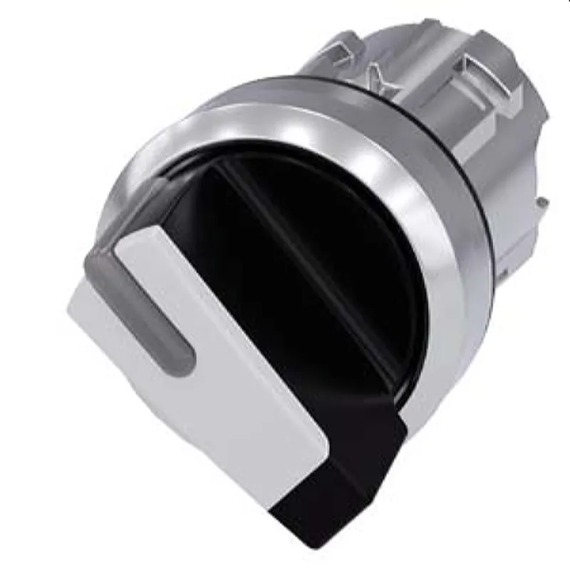 Siemens Knebelschalter beleuchtbar 22mm rund schwarz weiss 3SU1052-2BF60-0AA0