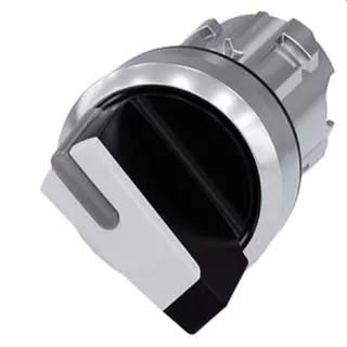 Siemens Knebelschalter beleuchtbar 22mm rund schwarz weiss 3SU1052-2BF60-0AA0