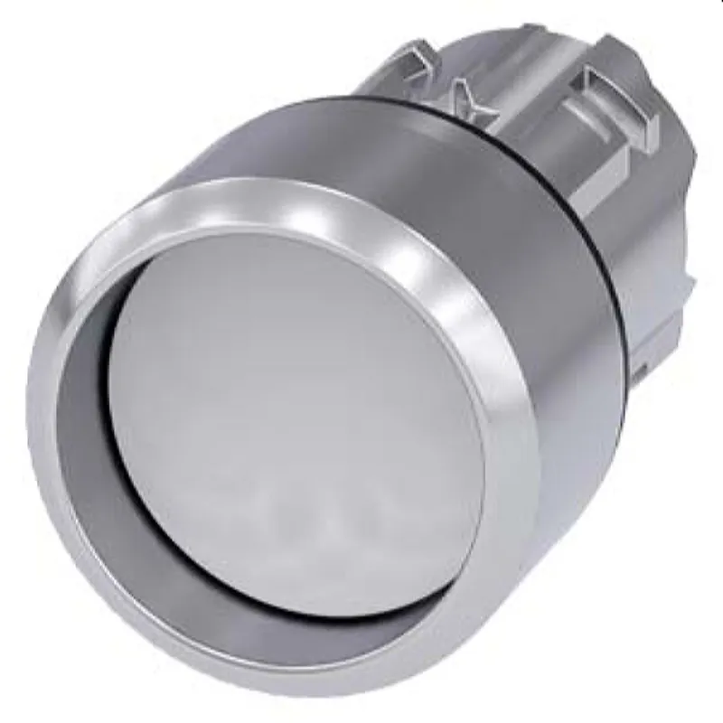 Siemens Drucktaster 22mm rund weiss Frontring 3SU1050-0CB60-0AA0