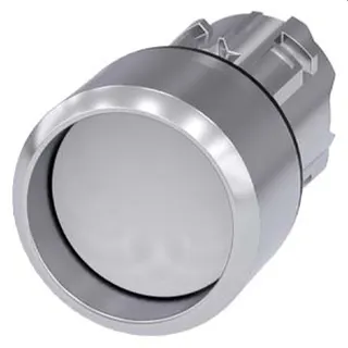 Siemens Drucktaster 22mm rund weiss Frontring 3SU1050-0CB60-0AA0