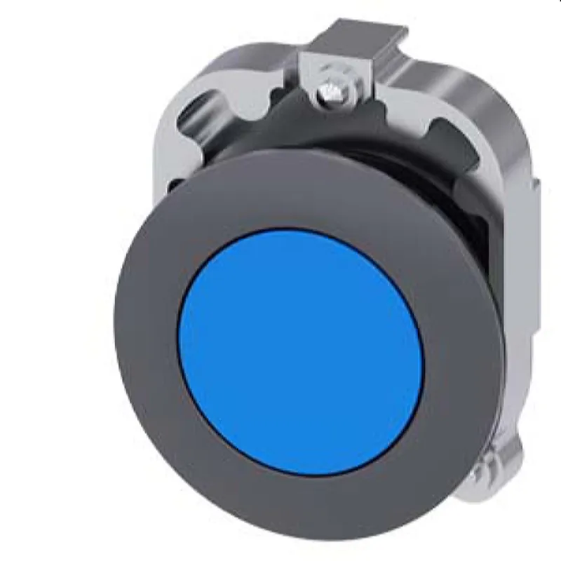 Siemens Drucktaster 30mm rund Metall matt blau 3SU1060-0JB50-0AA0