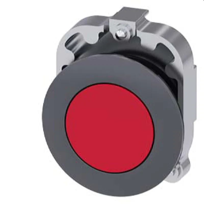 Siemens Drucktaster 30mm rund Metall matt rot 3SU1060-0JA20-0AA0