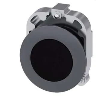 Siemens Drucktaster 30mm rund Metall matt schwarz 3SU1060-0JA10-0AA0
