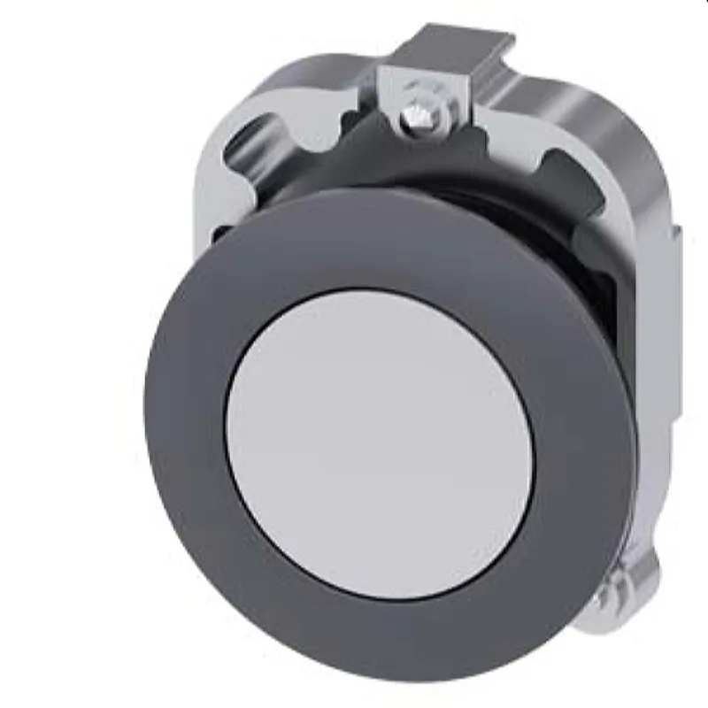 Siemens Drucktaster 30mm rund Metall matt weiss 3SU1060-0JB60-0AA0