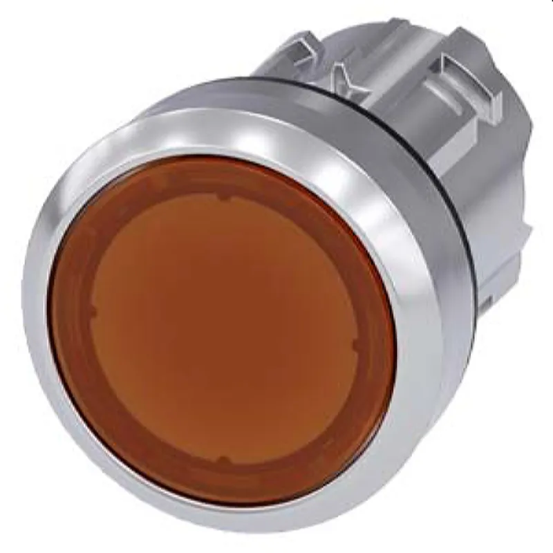 Siemens Drucktaster beleuchtet 22mm rund amber 3SU1051-0AB00-0AA0