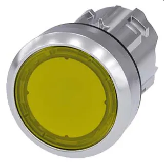Siemens Drucktaster beleuchtet 22mm rund gelb 3SU1051-0AA30-0AA0