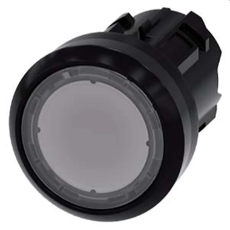 Siemens Drucktaster beleuchtet 22mm rund klar 3SU1001-0AA70-0AA0