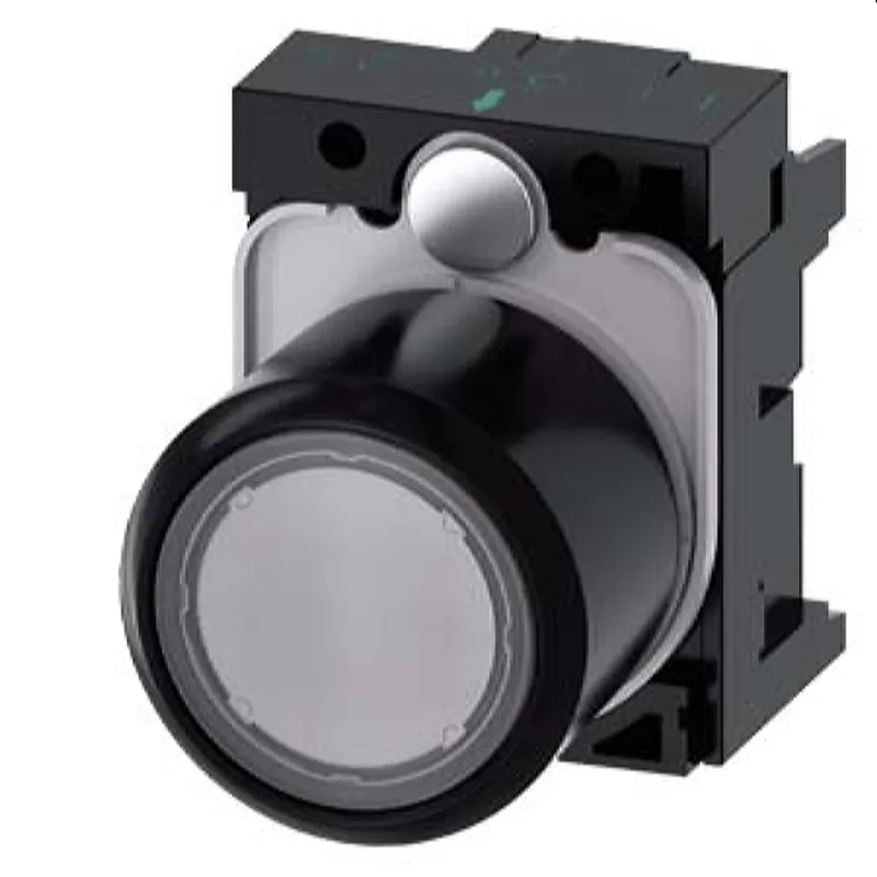 Siemens Drucktaster beleuchtet 22mm rund klar 3SU1201-0EB70-0AA0