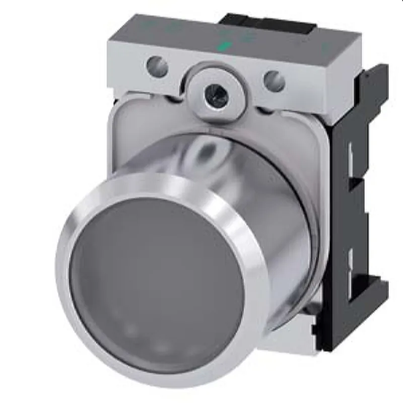 Siemens Drucktaster beleuchtet 22mm rund Metall klar 3SU1251-0EB70-0AA0