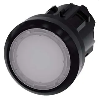 Siemens Drucktaster beleuchtet 22mm rund weiss 3SU1001-0AA60-0AA0