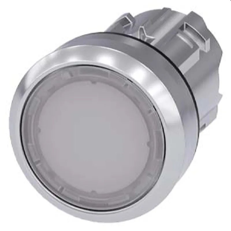 Siemens Drucktaster beleuchtet 22mm rund weiss 3SU1051-0AA60-0AA0