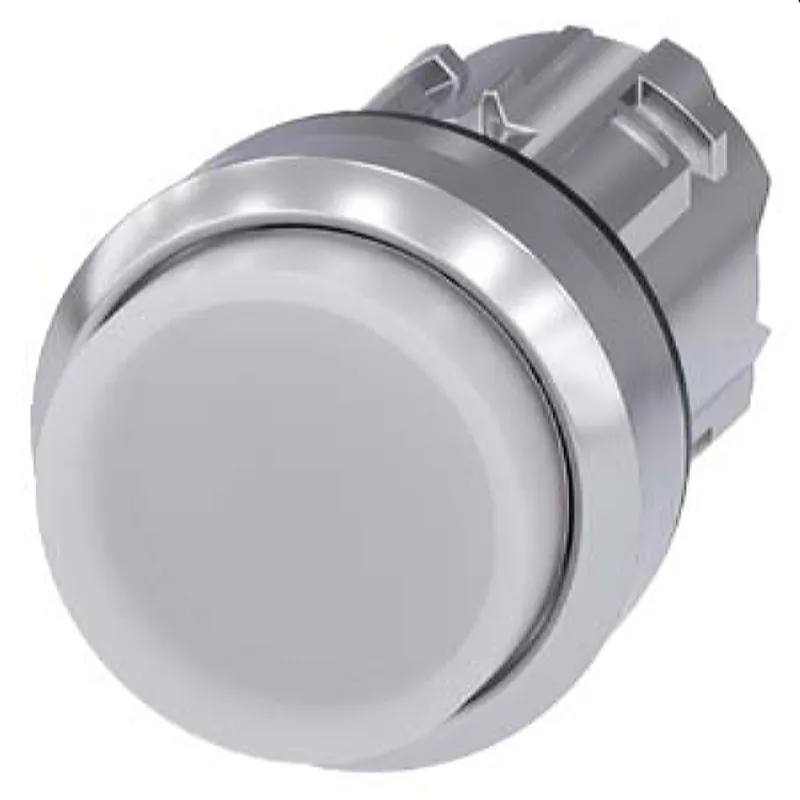 Siemens Drucktaster beleuchtet 22mm rund weiss 3SU1051-0BB60-0AA0