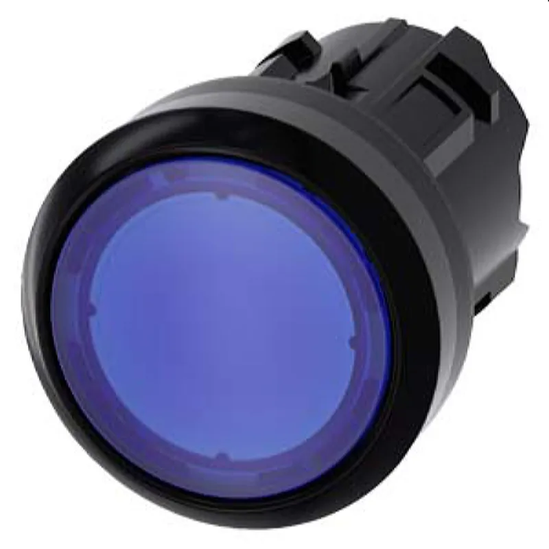 Siemens Drucktaster beleuchtet 22mm rund blau 3SU1001-0AD50-0AA0