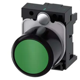 Siemens Drucktaster 22mm rund grün 3SU1200-0EB40-0AA0