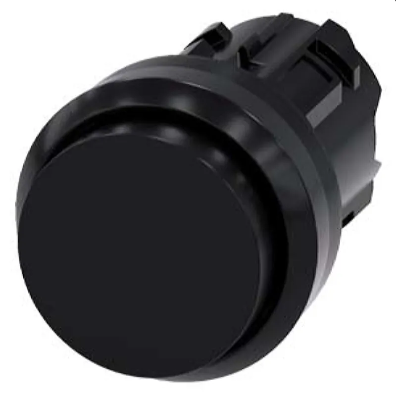 Siemens Drucktaster 22mm rund schwarz 3SU1000-0BB10-0AA0