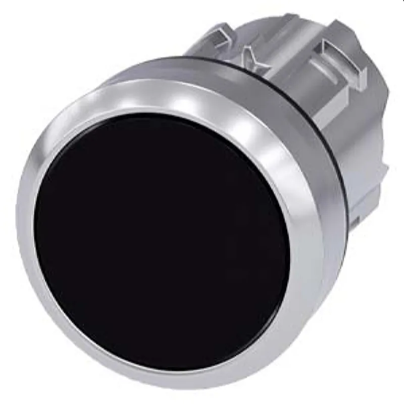 Siemens Drucktaster 22mm rund schwarz 3SU1050-0AA10-0AA0