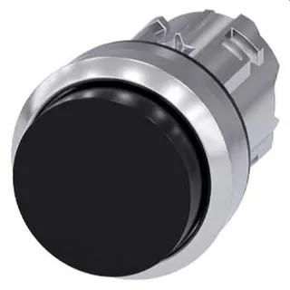 Siemens Drucktaster 22mm rund schwarz 3SU1050-0BB10-0AA0