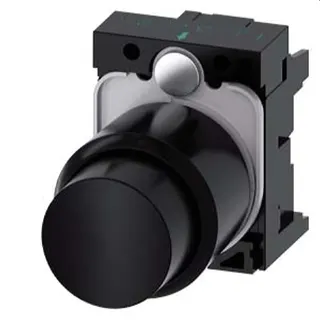 Siemens Drucktaster 22mm rund schwarz 3SU1200-0FB10-0AA0