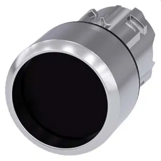 Siemens Drucktaster 22mm rund schwarz Frontring 3SU1050-0CB10-0AA0