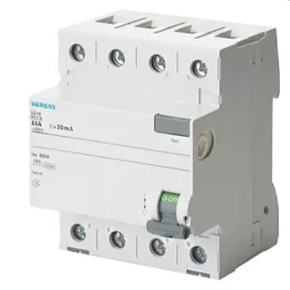 Siemens FI-Schutzschalter 4polig Typ AC 25A 30mA 400V 5SV4342-0MB