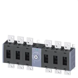 Siemens Lasttrennschalter 6polig 1250A Gr. 5 Frontantrieb mittig 3KD5260-0RE20-0