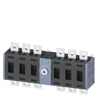 Siemens Lasttrennschalter 6polig 400A Gr. 3 Frontantrieb mittig 3KD4260-0PE20-0