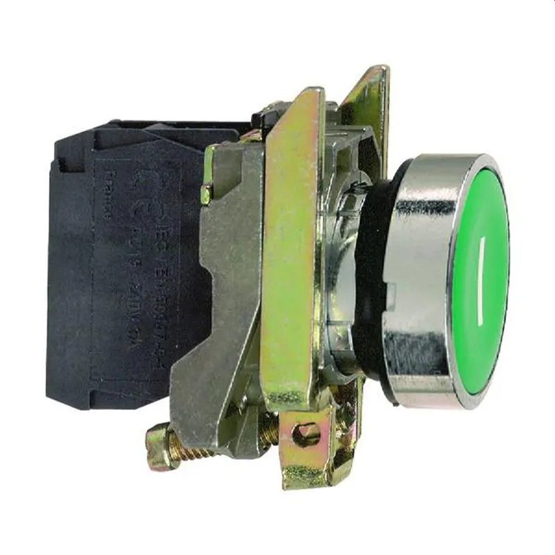 Schneider Electric Drucktaster XB4BA31flach gruen
