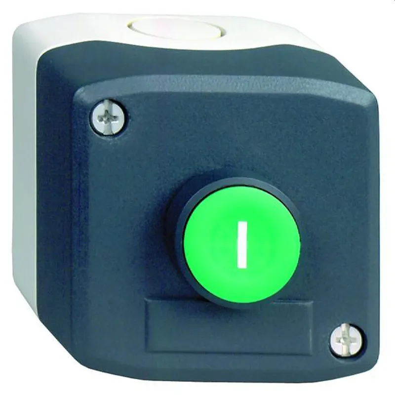 Schneider Electric Gehäuse XALD102 Befestigung mit 1Taster gruen