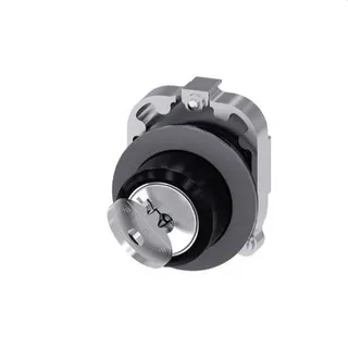 Siemens Schlüsselschalter RONIS 30mm rund Metall matt I