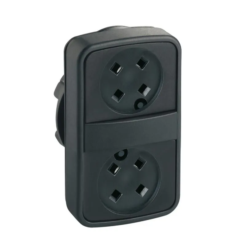 Schneider Electric Doppeldrucktaster ZB5AA79 flach/flach D:22 o. Tastenschild
