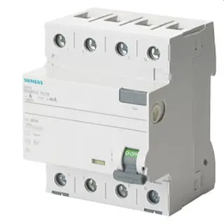 Siemens FI-Schutzschalter 63/0,3A 3polig+N 400V 4TE selektiv 5SV3646-8KK12