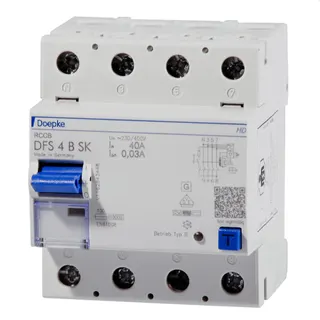 Doepke FI-Schutzschalter allstromsensitiv DFS 4 040-4/0,03-B SK HD 4polig 40A 09134998HD