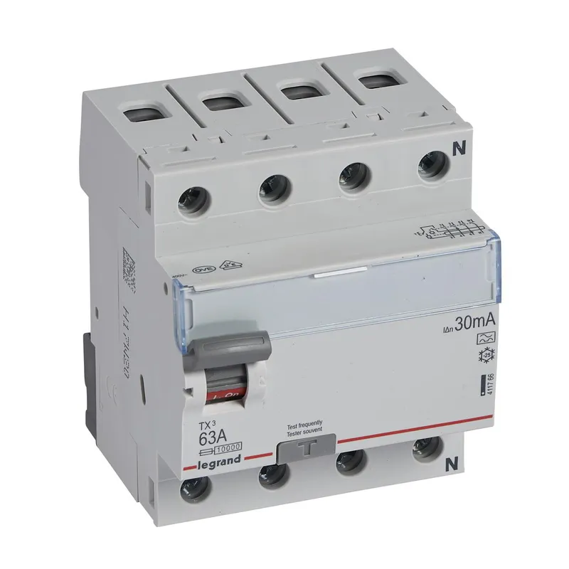 Legrand FI-Schutzschalter, FI TX3 63/0,03A 4polig