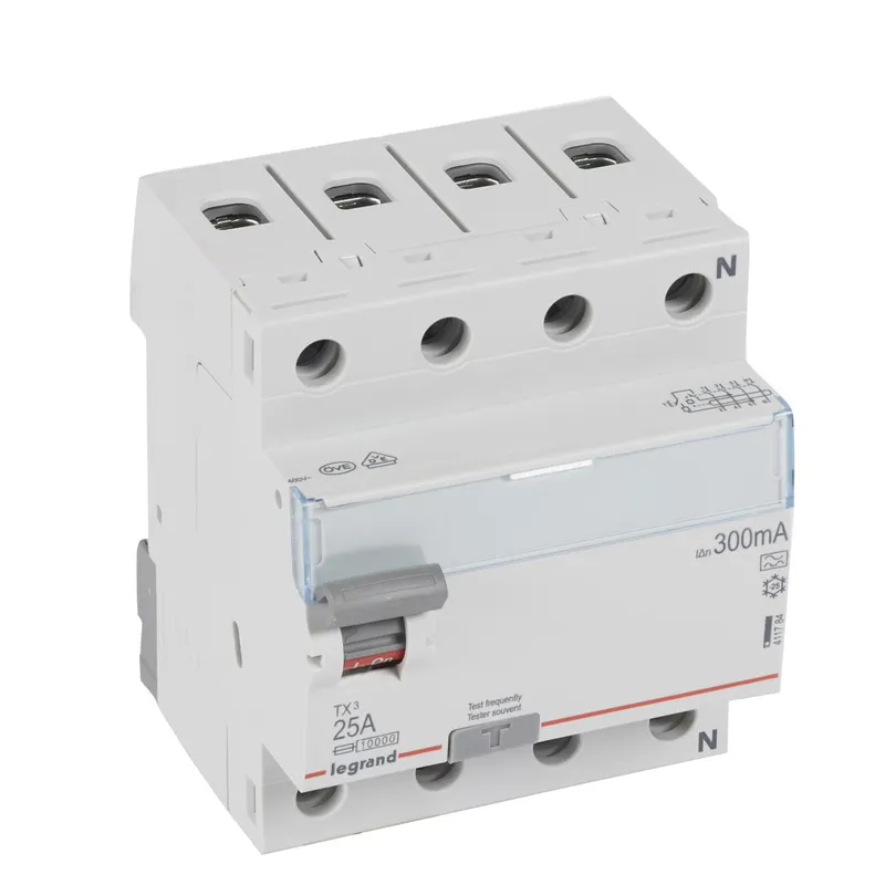 Legrand FI-Schutzschalter, FI TX3 25/0,3A 4polig