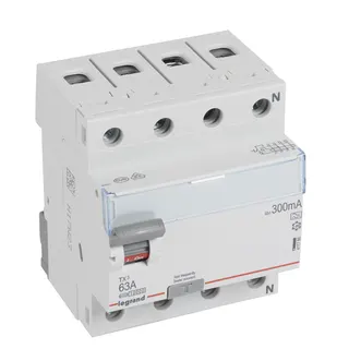 Legrand FI-Schutzschalter, FI TX3 63/0,3A 4polig