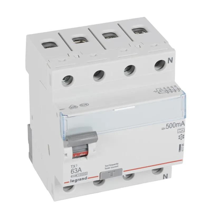Legrand FI-Schutzschalter, FI TX3 63/0,5A 4polig