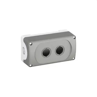 ABB Stotz-Kontakt Kunststoffgehäuse MEP2-0 grau 2fach 1SFA611812R1000