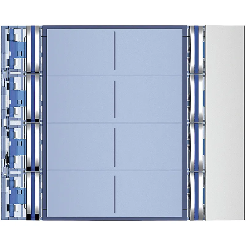 Bticino Tastenmodul 352181 8 Ruftasten-D ALLMETAL 4x2