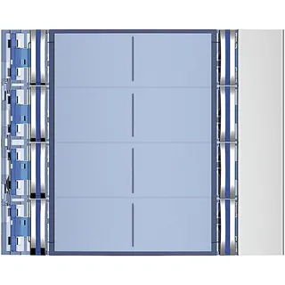 Bticino Tastenmodul 352181 8 Ruftasten-D ALLMETAL 4x2