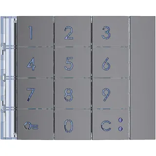 Bticino Frontblende 353003 f. Codelocktastatur ALLSTREET