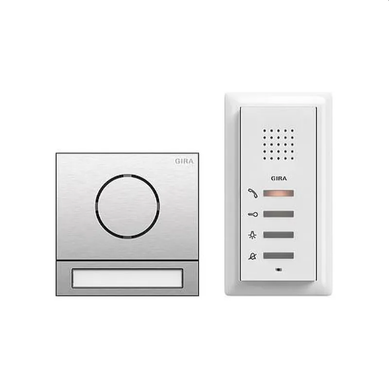 Gira Einfamilienhauspaket 2406000 EFH-Paket Audio 106 Edelstahl 2406000