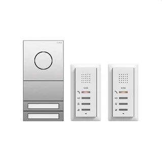 Gira Zweifamilienhauspaket 2407000 ZFH-Paket Audio 106 Edelstahl 2407000