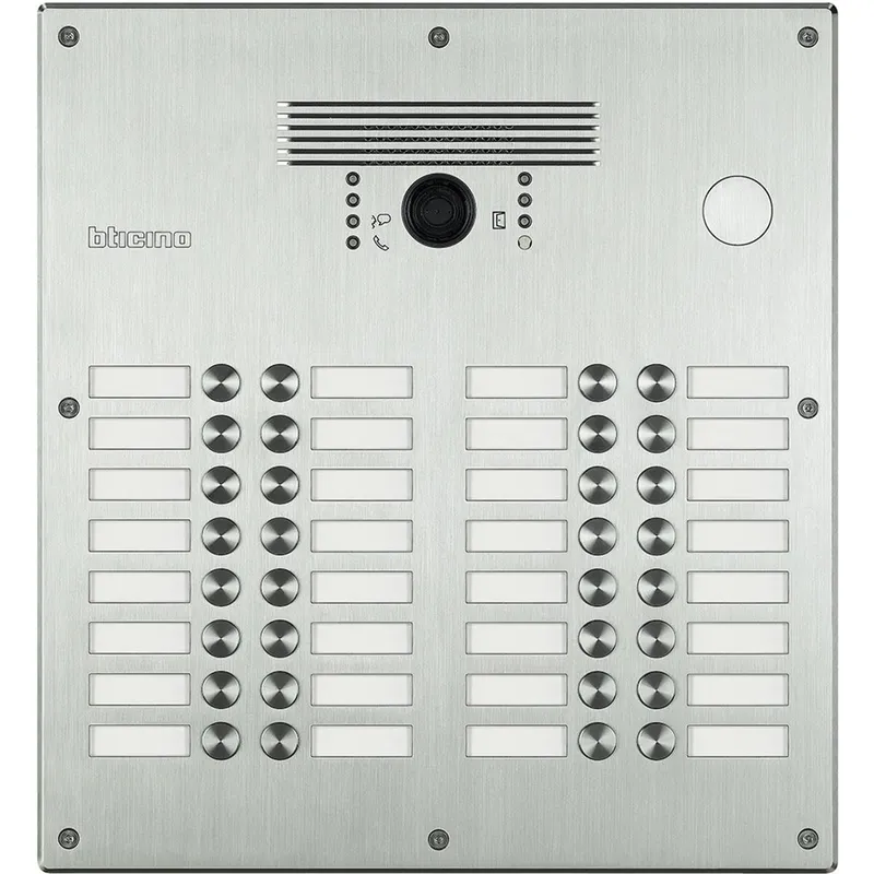 Bticino Video-Türstation 308015 Video-AV Inox 32 Ruftasten