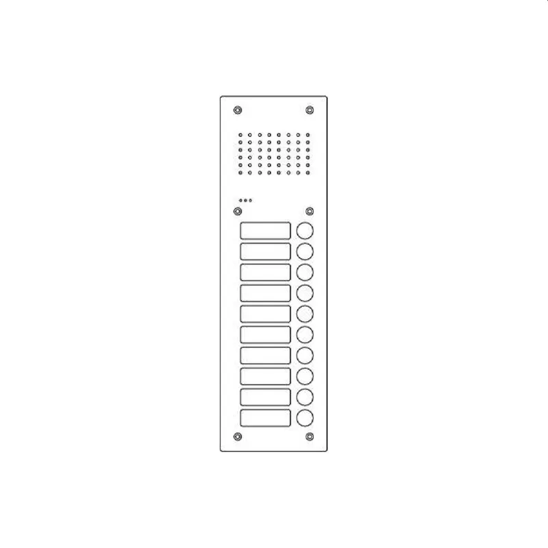 Ritto Türstation Acero Pur Edelstahl 10WE 1 Spalte
