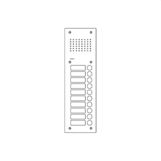 Ritto Türstation Acero Pur Edelstahl 10WE 1 Spalte