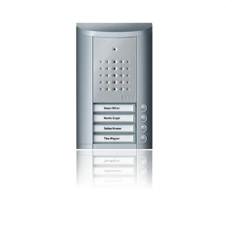 Ritto Entravox Türstation 1840420 4 Tasten silber