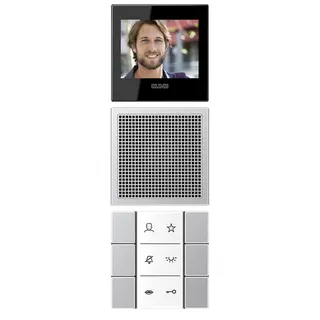 Jung Siedle In-Home-Bus Video-Innenstationen, Serie LS, Aluminium SIVIAL627