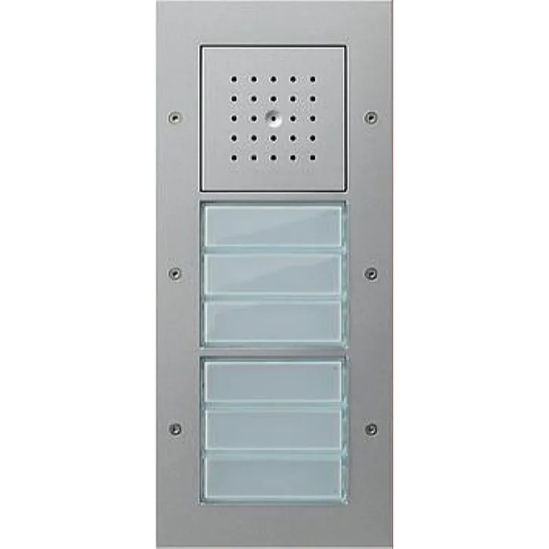 Gira Türstation 126865 AP 6fach Tuerko Farbe Alu