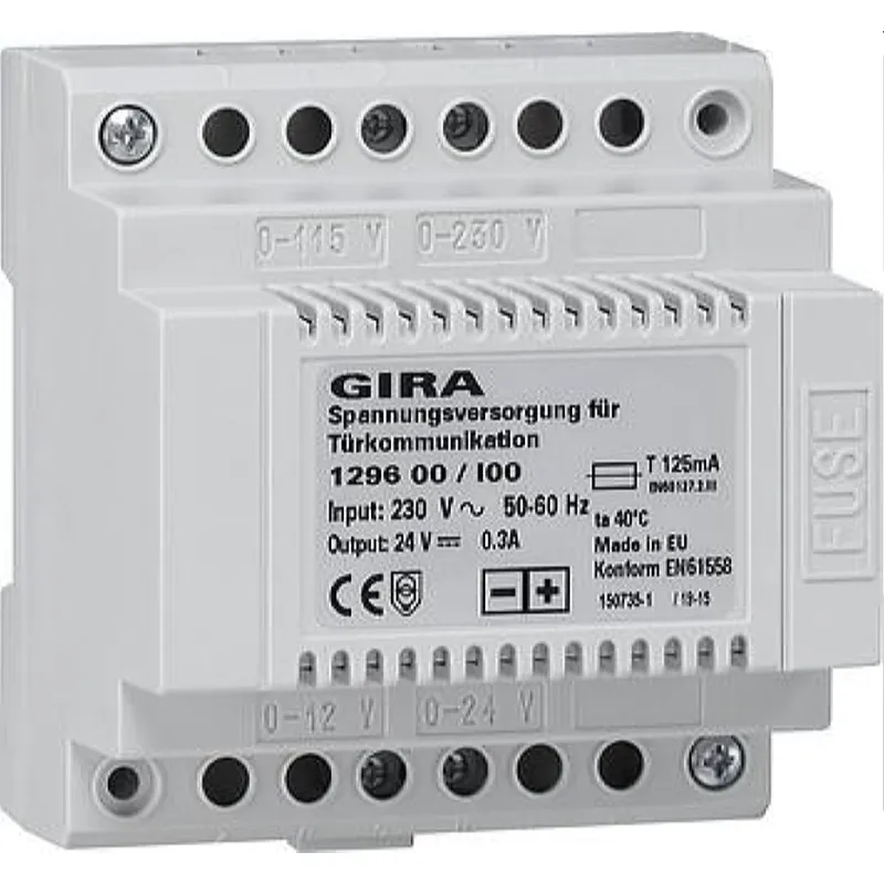 Gira Spannungsversorgung 129600 Tuerkommunikation DC 300mA REG