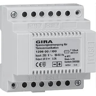 Gira Spannungsversorgung 129600 Tuerkommunikation DC 300mA REG